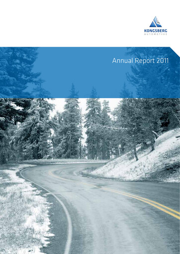 Miniature Kongsberg Automotive ASA Rapport annuel 2011