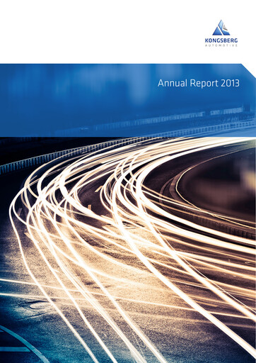 Miniature Kongsberg Automotive ASA Rapport annuel 2013