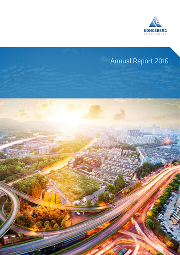 Miniature Kongsberg Automotive ASA Rapport annuel 2016