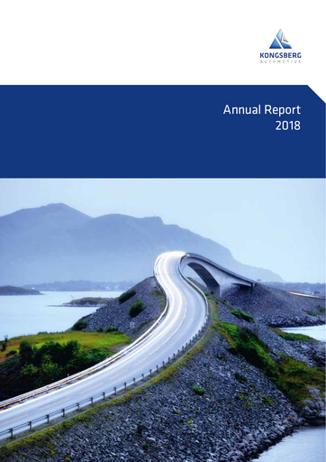 Miniature Kongsberg Automotive ASA Rapport annuel 2018