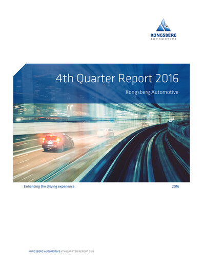 Thumbnail Kongsberg Automotive ASA Quarterly Report 2016-q4