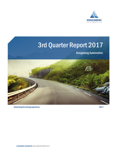 Thumbnail Kongsberg Automotive ASA Quarterly Report 2017-q3