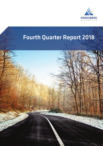 Thumbnail Kongsberg Automotive ASA Quarterly Report 2018-q4