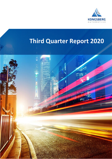 Thumbnail Kongsberg Automotive ASA Quarterly Report 2020-q3