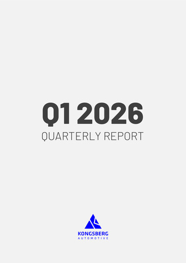 Thumbnail Kongsberg Automotive ASA Quarterly Report 2026-q1