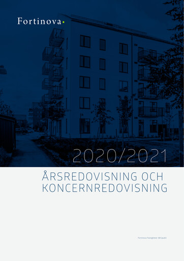 Thumbnail Fortinova Fastigheter AB Annual Report 2020-2021