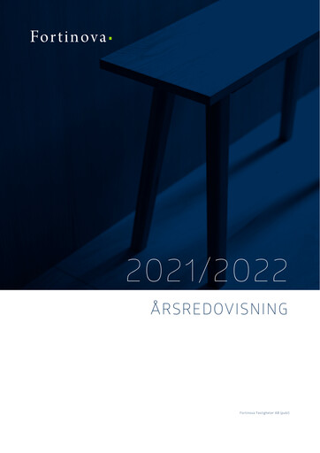 Thumbnail Fortinova Fastigheter AB Annual Report 2021-2022