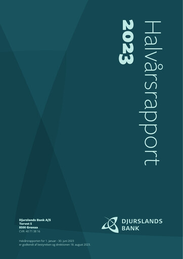 Thumbnail Djurslands Bank A/S Half-year Report 2023-h1