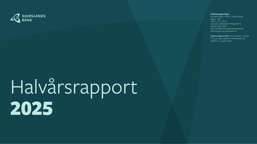 Thumbnail Djurslands Bank A/S Half-year Report 2025-h1