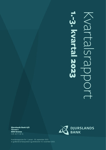 Thumbnail Djurslands Bank A/S Quarterly Report 2023-q3