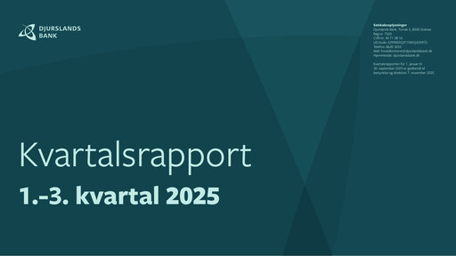 Thumbnail Djurslands Bank A/S Quarterly Report 2025-q3