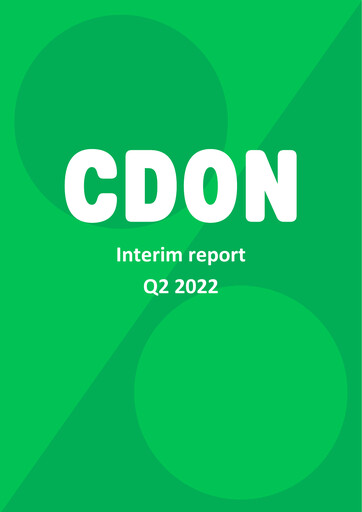 Thumbnail CDON AB Quarterly Report 2022-q1