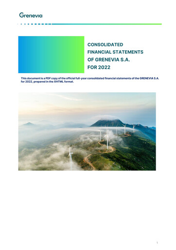 Thumbnail Grenevia Financial Statement fy2022