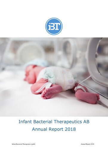 Thumbnail Infant Bacterial Therapeutics AB Annual Report 2018