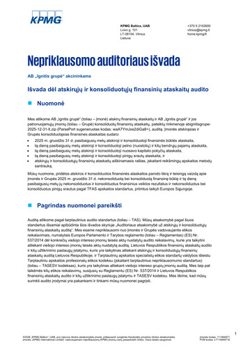 Vorschaubild AB Ignitis grupe Finanzmitteilung 2025