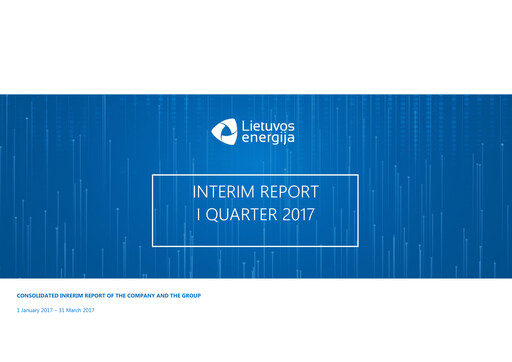 Miniature AB Ignitis grupe Rapport trimestriel 2017-q1