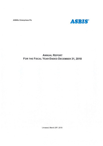 Vorschaubild ASBISc Enterprises Jahresbericht 2018