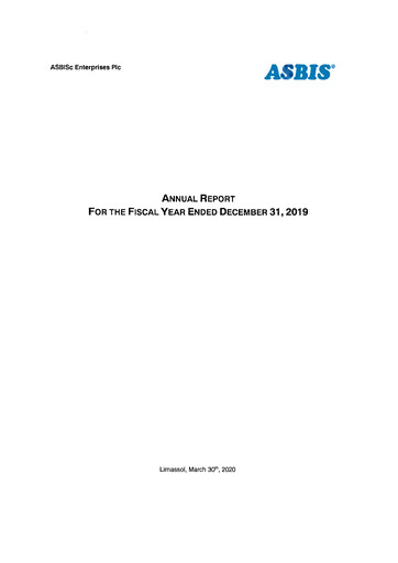 Vorschaubild ASBISc Enterprises Jahresbericht 2019