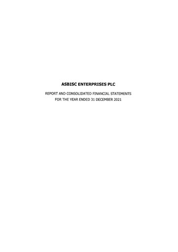 Thumbnail ASBISc Enterprises Financial Statement 2021