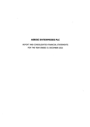 Thumbnail ASBISc Enterprises Financial Statement 2022