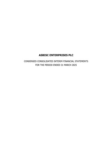 Thumbnail ASBISc Enterprises Financial Statement 2025-q1