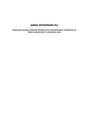 Miniature ASBISc Enterprises Bilan financier 2024-9m