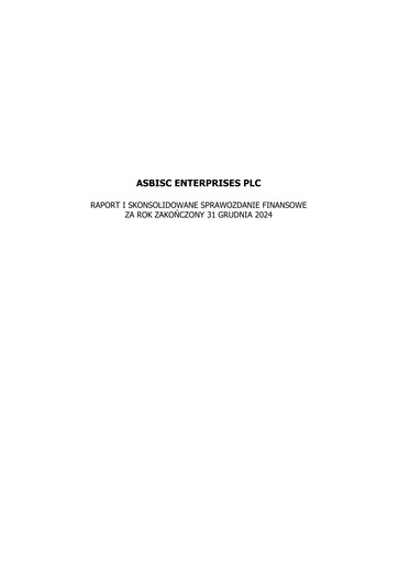 Miniature ASBISc Enterprises Bilan financier 2024