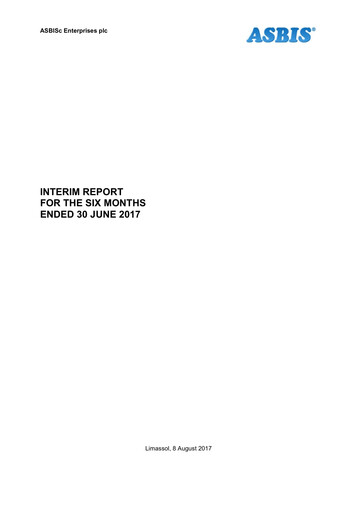 Miniature ASBISc Enterprises Rapport semestriel 2017-h1