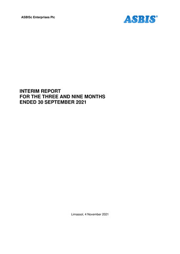 Thumbnail ASBISc Enterprises Quarterly Report 2021-q3