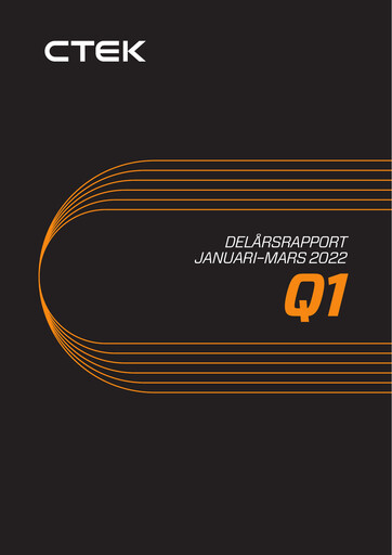 Miniature CTEK AB Rapport trimestriel 2022-q1