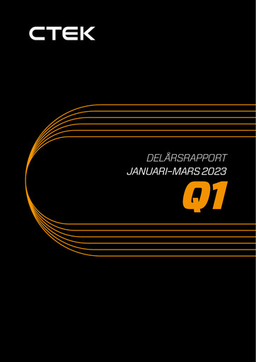 Miniature CTEK AB Rapport trimestriel 2023-q1