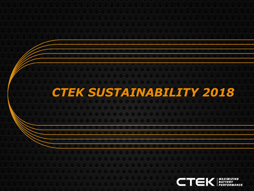 Thumbnail CTEK AB Sustainability Report 2018