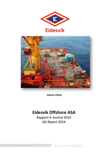 Thumbnail Eidesvik Offshore Financial Report 2014