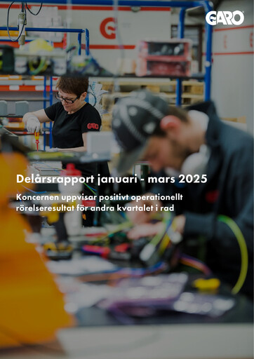 Miniature Garo Aktiebolag Rapport trimestriel 2025-q1