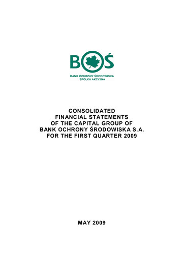 Thumbnail Bank Ochrony Srodowiska Quarterly Report 2009-q1