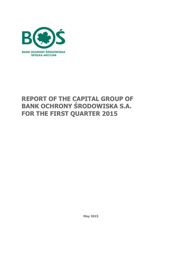 Thumbnail Bank Ochrony Srodowiska Quarterly Report 2015-q1