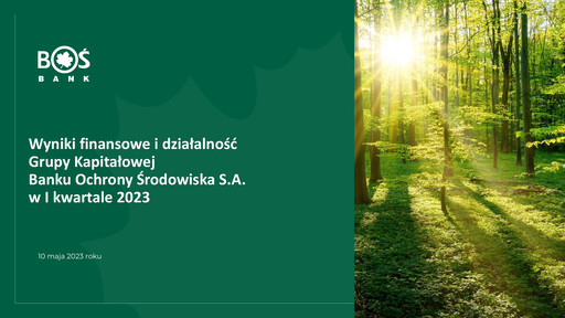 Thumbnail Bank Ochrony Srodowiska Quarterly Report 2023-q1
