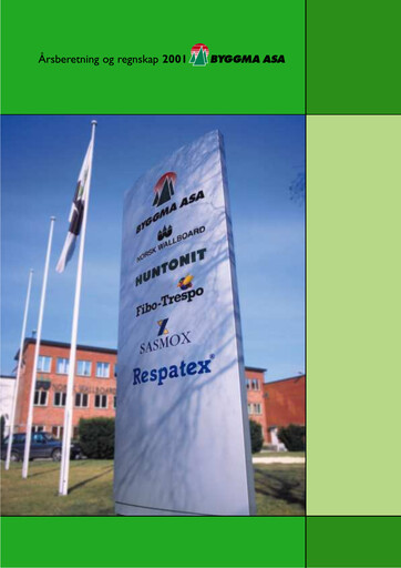 Miniature Byggma ASA Rapport annuel 2001