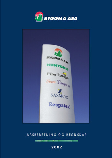 Miniature Byggma ASA Rapport annuel 2002