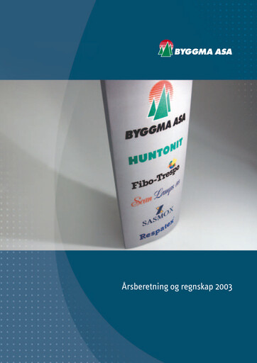 Miniature Byggma ASA Rapport annuel 2003