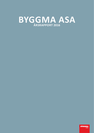 Miniature Byggma ASA Rapport annuel 2016