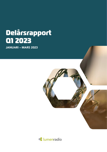 Miniature LumenRadio Rapport trimestriel 2023-q1