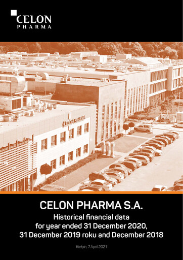 Thumbnail Celon Pharma Financial Statement 2018-2020