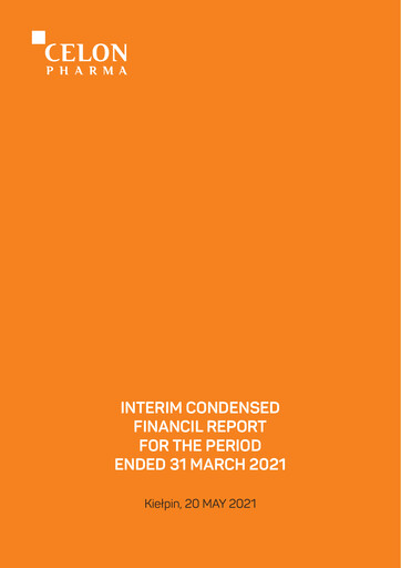 Miniature Celon Pharma Rapport trimestriel 2021-q1
