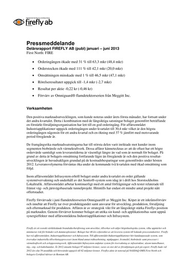 Thumbnail Firefly AB Half-year Report 2013-h1