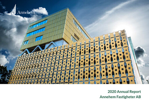 Thumbnail Annehem Fastigheter Annual Report 2020