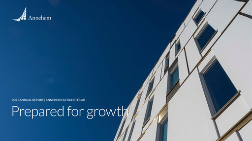 Thumbnail Annehem Fastigheter Annual Report 2021