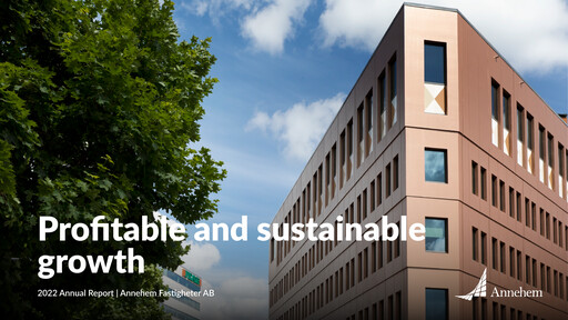 Thumbnail Annehem Fastigheter Annual Report 2022