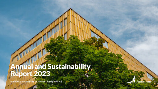 Thumbnail Annehem Fastigheter Annual Report 2023
