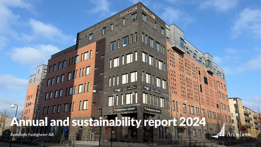 Thumbnail Annehem Fastigheter Annual Report 2024